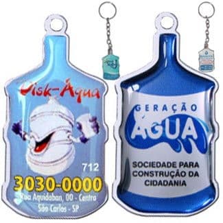 Chaveiro galão de água