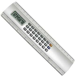 Régua com calculadora 20 cm